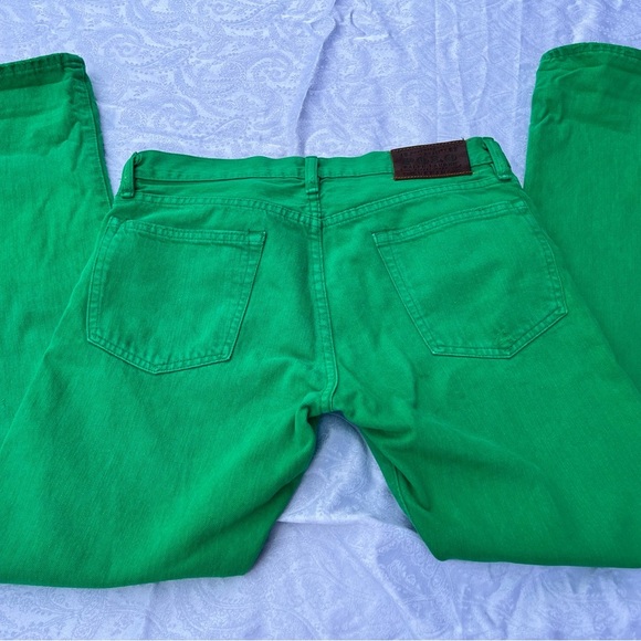 Ralph Lauren Raw Green Button Fly 30/30 Jeans RARE - Picture 5 of 9
